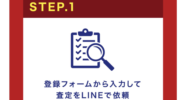 ステップ１：買取の申し込みをする