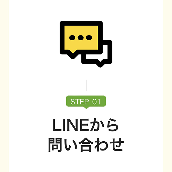 LINEから問い合わせをします