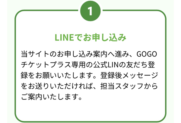 ステップ１：買取の申し込みをする