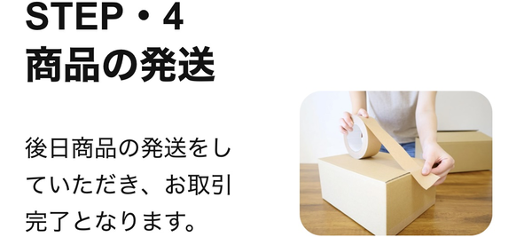 ステップ4：商品の発送