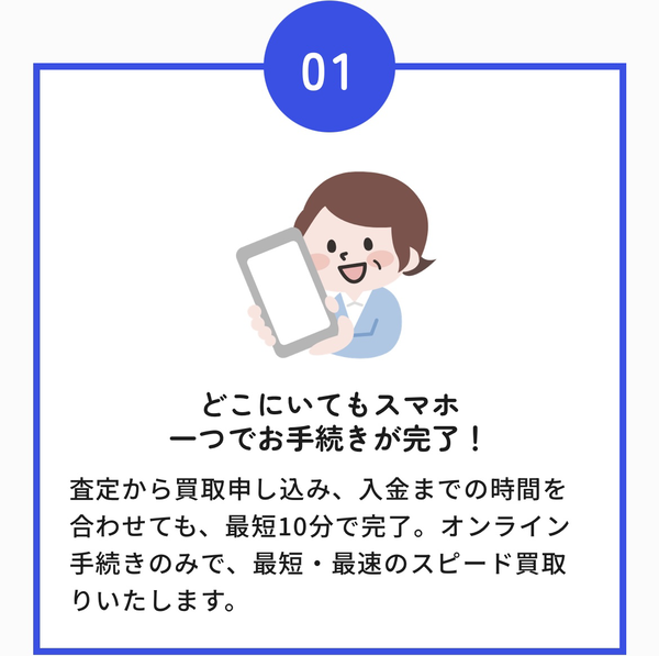 どこにいてもスマホ一つでお手続きが完了!