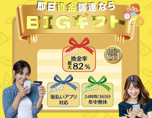 ビックギフト 後払いアプリ現金化の仕組み・換金率・5ch最新口コミ・注意点を徹底解説【2025年最新】