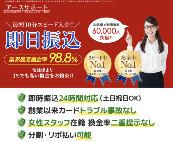 アースサポートのクレジットカード現金化とは？