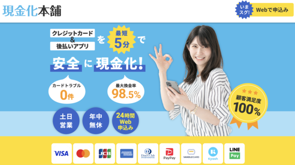 現金化本舗の評判・換金率は本当？仕組みや注意点、口コミまで徹底解説
